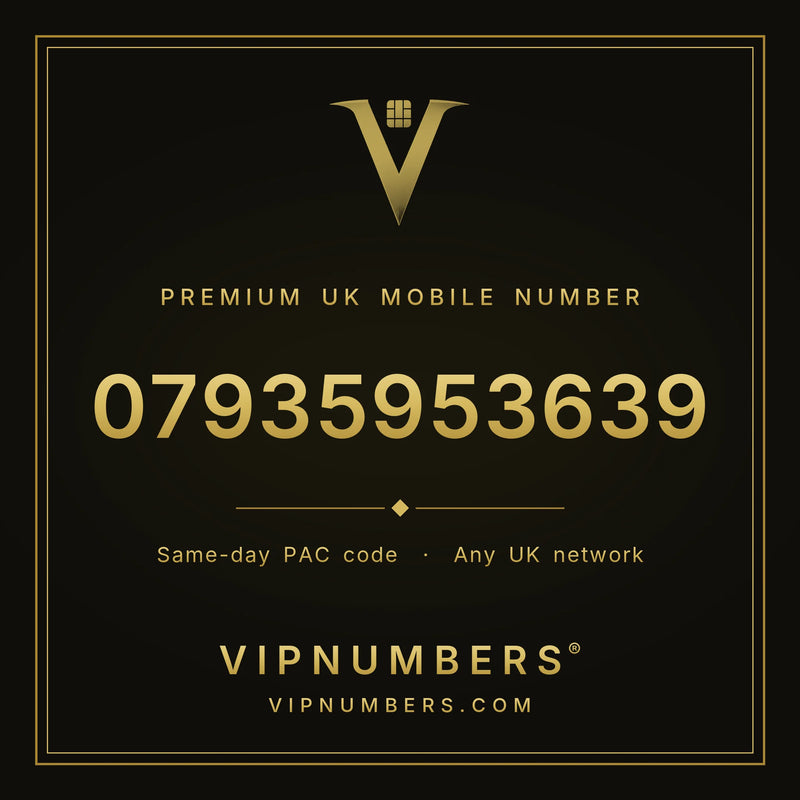 07935953639 premium UK mobile number from VIP Numbers